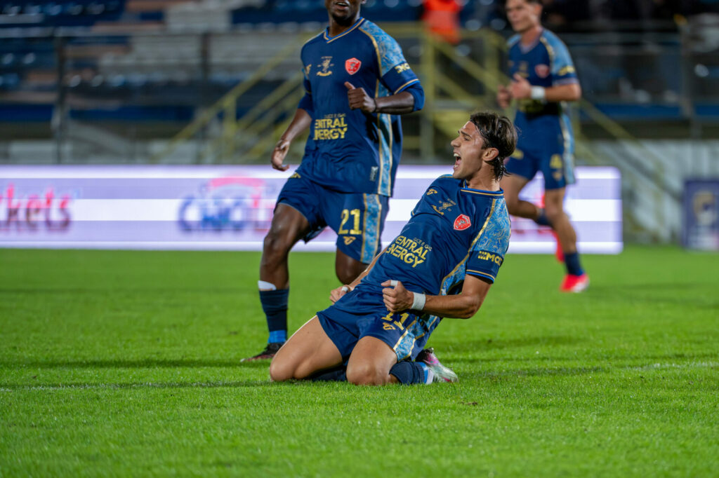 Esult Baccchin Luca during Italian Cup Serie C between Latina Calcio and Perugia at the Domenico Francioni Stadium on 30 october 2025 in Latina, Italy. during Latina vs Perugia, Italian football Serie C match in Latina, Italy, October 30 2025