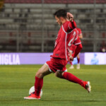 emanuele torrasi (n. 24 perugia calcio) goal 1-0 during Perugia vs Torres, Italian football Serie C match in Perugia, Italy, March 11 2025