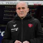 emanuele torrasi (n. 24 perugia calcio) rejoices 1-0 during Perugia vs Torres, Italian football Serie C match in Perugia, Italy, March 11 2025