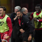 vincenzo cangelosi (coach perugia calcio) winner of the match during Perugia vs Torres, Italian football Serie C match in Perugia, Italy, March 11 2025