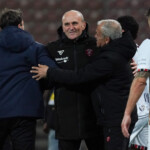 vincenzo cangelosi (coach perugia calcio) winner of the match during Perugia vs Torres, Italian football Serie C match in Perugia, Italy, March 11 2025