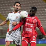 mamadou kanoute (n.7 perugia calcio) v riccardo idda (n.14 torres) during Perugia vs Torres, Italian football Serie C match in Perugia, Italy, March 11 2025