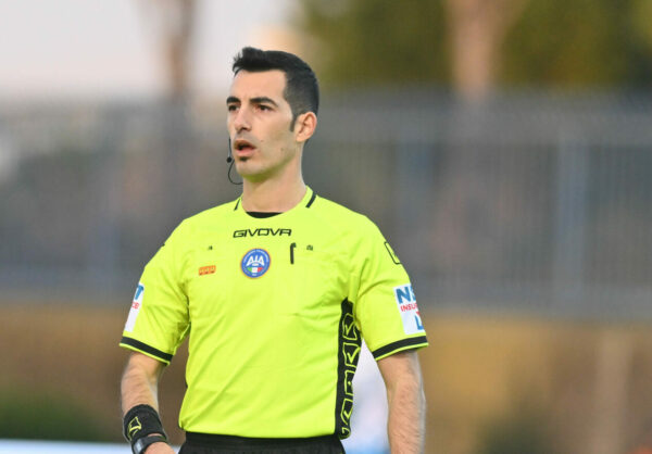 Giorgio Di Cicco the referee Soccer - Women Italian Cup Macth Between Napoli Femminile vs AS Roma